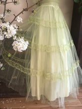 Load image into Gallery viewer, Gorgeous 1950’s vintage Celery green tulle gown
