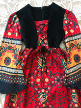 Load image into Gallery viewer, Authentic 1970’s vintage paisley print dress
