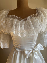 Load image into Gallery viewer, 1980’s Vintage White Satin Gown by Zum Zum
