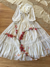 Load image into Gallery viewer, Authentic 1970&#39;s vintage White Crepe Voile Gunne Sax maxi dress
