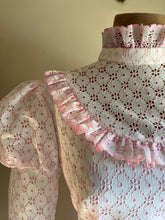 Load image into Gallery viewer, 1970’s Vintage Pale Pink Lace dress my Montgomery Ward
