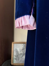 Load image into Gallery viewer, Sale~ Gorgeous 1960’s Vintage Cobalt Blue Velvet Maxi Dress
