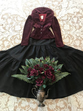 Load image into Gallery viewer, Authentic 1970&#39;s vintage Gunne Sax jacket and skirt 🌿⚔️🖤⚔️🌿
