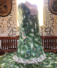 Load image into Gallery viewer, 1970’s Vintage moss green Candi Jones maxi dress
