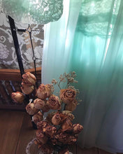 Load image into Gallery viewer, 1960’s Vintage mint green chiffon Vanity Fair peignoir nightgown and robe set
