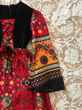 Load image into Gallery viewer, Authentic 1970’s vintage paisley print dress
