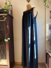 Load image into Gallery viewer, 1970’s vintage black nightgown by Deena of California
