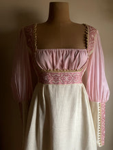 Load image into Gallery viewer, Authentic 1960&#39;s vintage Tea Rose Pink black label Gunne Sax
