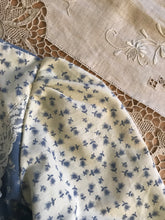 Load image into Gallery viewer, Authentic 1970&#39;s vintage dusty eggshell blue floral Gunne Sax maxi dress
