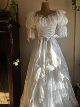 Load image into Gallery viewer, 1980’s Vintage White Satin Gown by Zum Zum
