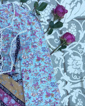 Load image into Gallery viewer, Authentic 1970’s vintage floral and bird print calico dress

