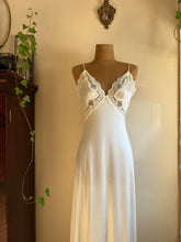 Load image into Gallery viewer, Authentic 1970’s vintage ivory nylon nightgown by Val Mode
