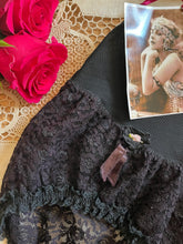 Load image into Gallery viewer, 1960&#39;s Vintage Olga Pretty Partner Black Lace Bubble Girdle Panty

