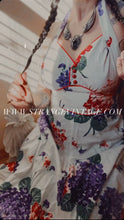 Load image into Gallery viewer, 1970’s vintage Sweet Peas and Cherries sundress by Jody T
