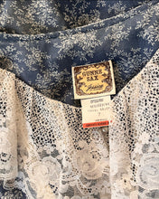 Load image into Gallery viewer, Authentic 1970’s Vintage Stormy Blue Floral Voile Gunne Sax maxi dress
