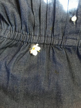 Load image into Gallery viewer, Authentic 1970’s 1980’s vintage denim and crochet dress by Act 1
