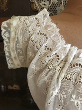 Load image into Gallery viewer, Antique Victorian embroidered eyelet corset cover
