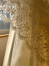 Load image into Gallery viewer, Handmade vintage Ivory Chiffon and Lace Capelet
