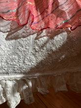 Load image into Gallery viewer, Antique 1900’s Edwardian Era White Cotton Petticoat Skirt
