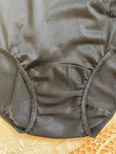 Load image into Gallery viewer, Authentic 1960’s vintage Kayser Black Nylon Pillow Tab Granny Panties
