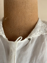 Load image into Gallery viewer, 1950’s Vintage White Nylon and Eyelet Lace Nightgown by Carters
