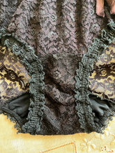 Load image into Gallery viewer, 1960&#39;s Vintage Olga Pretty Partner Black Lace Bubble Girdle Panty
