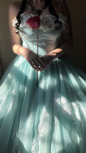 Load image into Gallery viewer, Authentic 1980&#39;s vintage robins egg blue Gunne Sax gown
