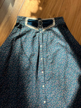 Load image into Gallery viewer, Authentic 1970’s vintage Teal Calico Gunne Sax Maxi skirt

