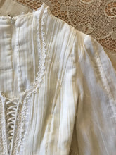 Load image into Gallery viewer, Authentic 1970&#39;s vintage White Crepe Voile Gunne Sax maxi dress
