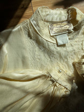 Load image into Gallery viewer, Authentic 1970’s vintage Ivory Satin Gunne Sax Blouse
