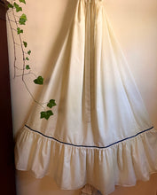 Load image into Gallery viewer, Darling handmade 1970’s vintage ivory poplin maxi sundress
