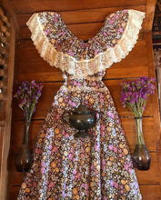 Load image into Gallery viewer, Authentic 1970’s vintage floral calico dress by Montgomery Ward
