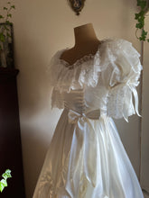 Load image into Gallery viewer, 1980’s Vintage White Satin Gown by Zum Zum
