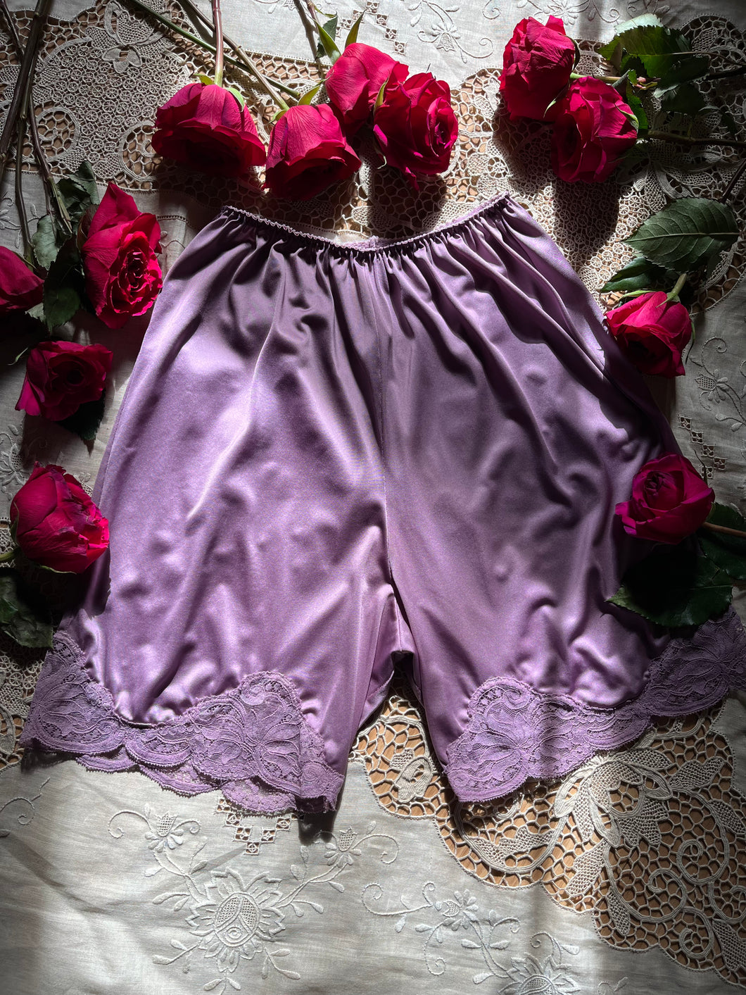 Hand Dyed 1960’s Vintage Nylon and Lace Bloomer Panty