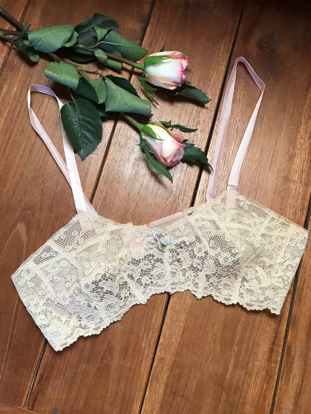 Incredible 1920’s 1930’s lace bralette by Bien Jolie