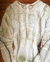 Load image into Gallery viewer, Authentic antique Edwardian embroidered dress

