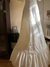 Load image into Gallery viewer, 1970’s Vintage Dreamy Ivory Crepe Flutter Sleeve Maxi dress
