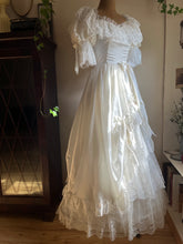 Load image into Gallery viewer, 1980’s Vintage White Satin Gown by Zum Zum
