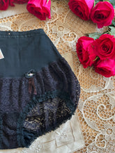 Load image into Gallery viewer, 1960&#39;s Vintage Olga Pretty Partner Black Lace Bubble Girdle Panty
