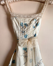 Load image into Gallery viewer, Authentic 1970’s vintage carnation watercolor calico J.C. Penney maxi sundress
