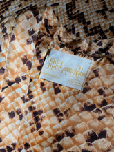 Load image into Gallery viewer, Fantastic 1960’s Vintage Snakeskin Satin Hostess Gown by Fifth Avenue Robes
