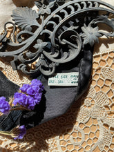 Load image into Gallery viewer, Authentic 1950’s Vintage Black Satin Bullet Bra - Flexaire by Flexees
