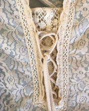 Load image into Gallery viewer, Authentic 1960&#39;s vintage Robins Egg Blue black label Gunne Sax dress

