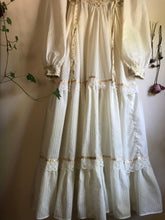 Load image into Gallery viewer, Authentic 1970’s vintage golden rose print Gunne Sax maxi dress

