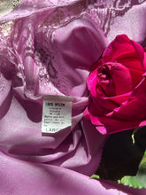 Load image into Gallery viewer, 1970’s Vintage Lavender Purple Nylon and Lace Chemise Camisole Top
