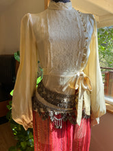 Load image into Gallery viewer, Authentic 1970’s vintage Ivory Satin Gunne Sax Blouse
