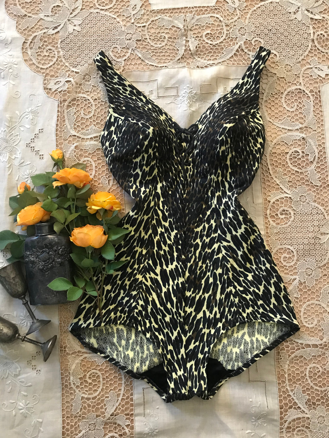 Authentic 1950’s vintage Leopard Swimsuit by Cole of California