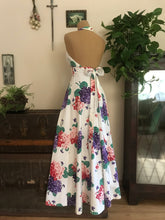 Load image into Gallery viewer, 1970’s vintage Sweet Peas and Cherries sundress by Jody T
