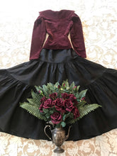Load image into Gallery viewer, Authentic 1970&#39;s vintage Gunne Sax jacket and skirt 🌿⚔️🖤⚔️🌿
