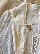 Load image into Gallery viewer, Authentic 1970&#39;s vintage White Crepe Voile Gunne Sax maxi dress
